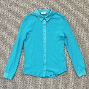 Kettlewell Medium Cotton Rib Shirt in Dutch Blue